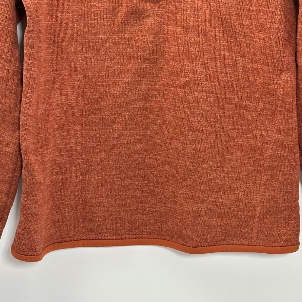 Patagonia Better Sweater 1/4 Zip Pullover Burnt Orange Heather‎ Womens Medium - Picture 9 of 9